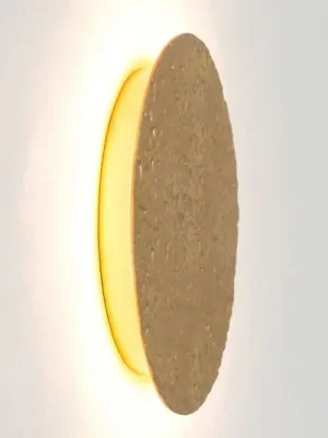 Poslední Šance Meteor LED nástěnné světlo, Ø 19 cm, zlaté