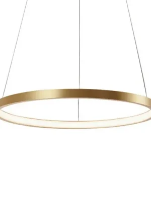 LED závěsné světlo Circle, zlatá, Ø 39 cm Vysoce Kvalitní