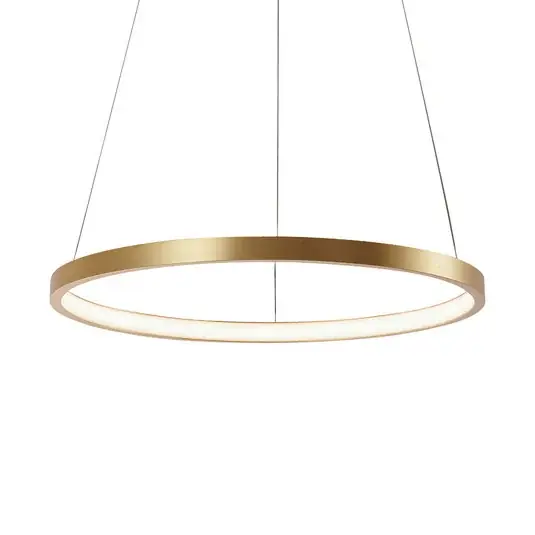 LED závěsné světlo Circle, zlatá, Ø 39 cm Vysoce Kvalitní