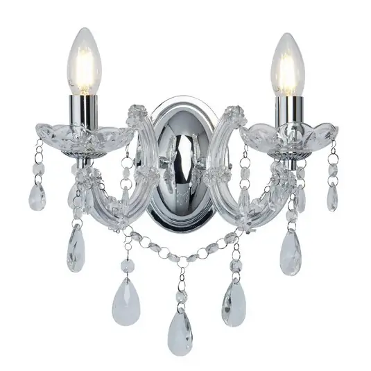 Lampa Marie Therese, chrom, na 2 žárovky Nejlepší Volba