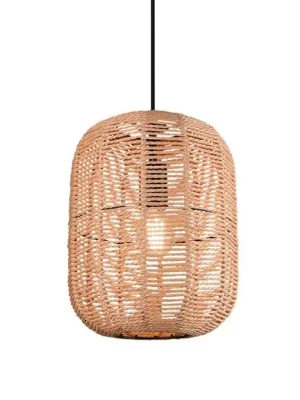 Závěsné světlo Runa, sisal, 1 zdroj Ø 35 cm Levný