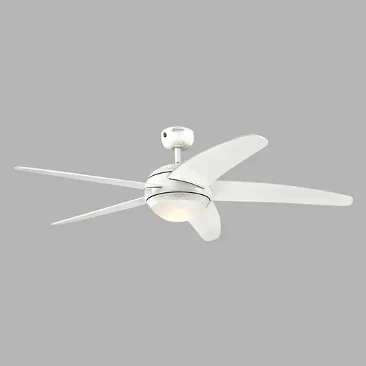 Stropní ventilátor Westinghouse LED Bendan, bílý, tichý Nejlepší Volba