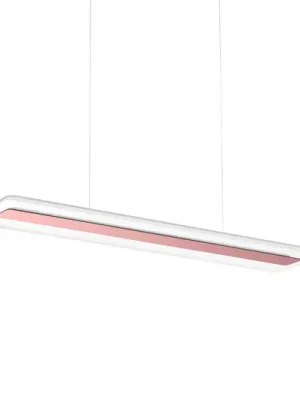 LED závěsné světlo Antille, sklo, obdélník, měď Ověřený