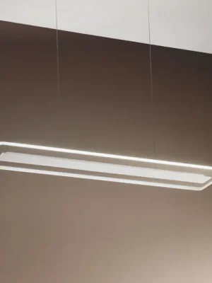 LED závěsné světlo Antille, Glas, obdélník, bílá Nejprodávanější