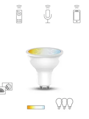 Müller Licht tint white LED žárovka GU10 5,1W CCT Oblíbený