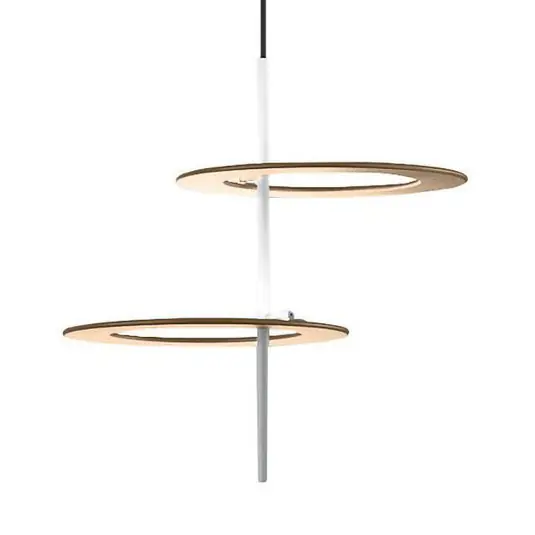 ICONE LED závěsné světlo Hula Hoop S2 - 2 disky Oblíbený