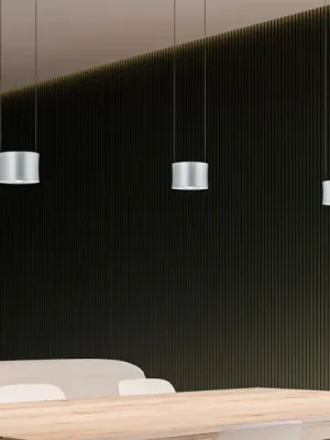 Aktuální BANKAMP Impulse LED závěsné světlo 3 zdroj, nikl