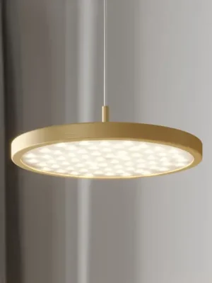 Quitani LED závěsné svítidlo Gion, 1 světlo, bílá/mosaz Nejlepší Cena