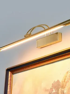 Ověřený LED obrazové svítidlo Piktura, mosaz leštěná