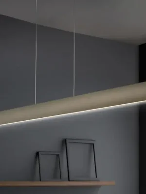 Závěsné svítidlo LED Runa, bronz, délka 92 cm Akce