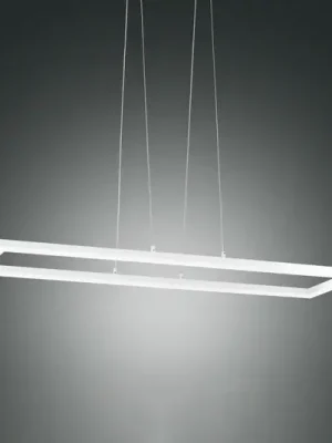 LED závěsné světlo Bard, 92x32 cm v bílé barvě Speciální Cena