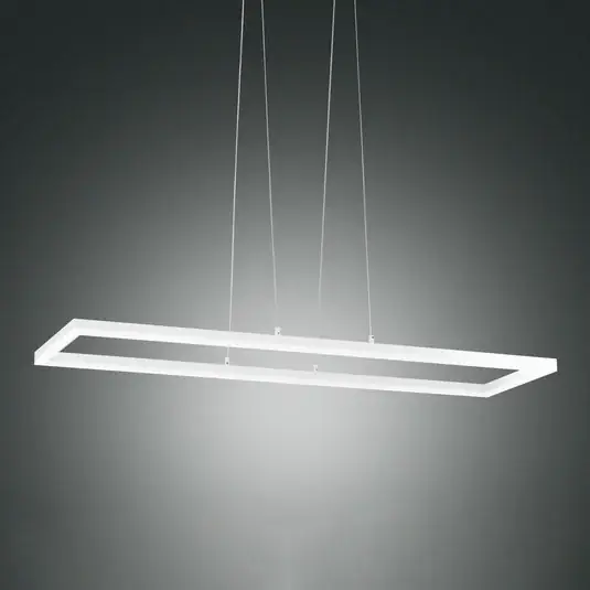 LED závěsné světlo Bard, 92x32 cm v bílé barvě Speciální Cena