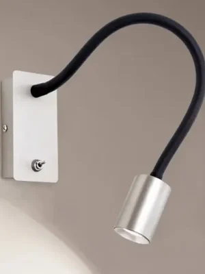 Horká Nabídka LED nástěnné světlo Kurt matný nikl s ramenem