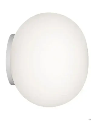 FLOS Mini Glo-Ball zrcadlové svítidlo/nástěnné světlo, bílé/opálové Cenová Bomba