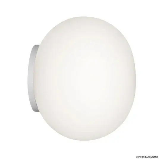 FLOS Mini Glo-Ball zrcadlové svítidlo/nástěnné světlo, bílé/opálové Cenová Bomba