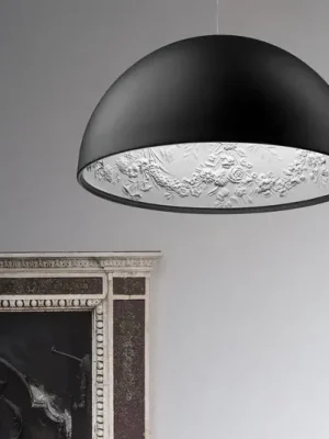 FLOS Skygarden 1 závěsná lampa, matná černá Ø 60 cm Cenová Bomba