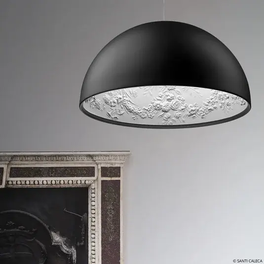 FLOS Skygarden 1 závěsná lampa, matná černá Ø 60 cm Cenová Bomba