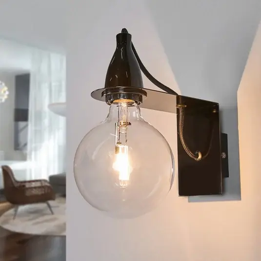 Černé designové nástěnné světlo Minimal Nejlepší Volba