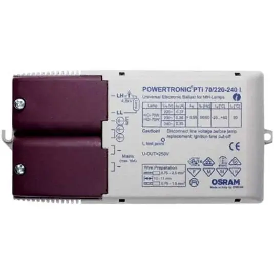 Nejprodávanější Elektronický předřadník PTi 70/220-240 I
