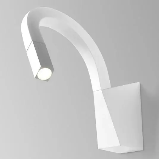Ohebné LED nástěnné světlo Snake v bílé Poslední Šance