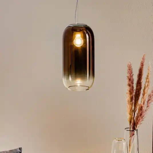 Artemide Gople Mini závěsné světlo bronz/stříbrná Must-Have