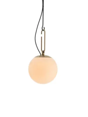 Skleněná závěsná lampa Artemide nh, Ø 22 cm Autentický