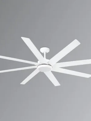 Sezónní Sleva LED stropní ventilátor s osmi křídly Century bílý