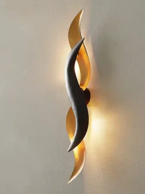 Lesklé zlaté LED nástěnné světlo Corallo Výhodná Nabídka
