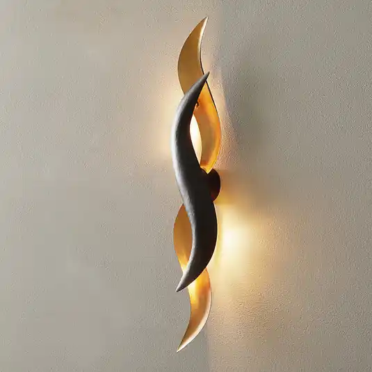 Lesklé zlaté LED nástěnné světlo Corallo Výhodná Nabídka