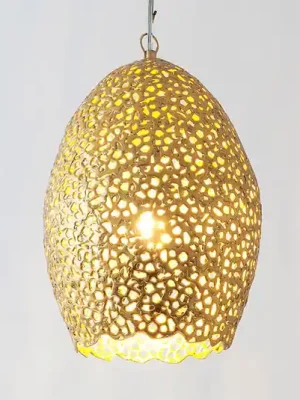 Nová Kolekce Závěsné svítidlo Cavalliere, zlatá barva, Ø 22 cm