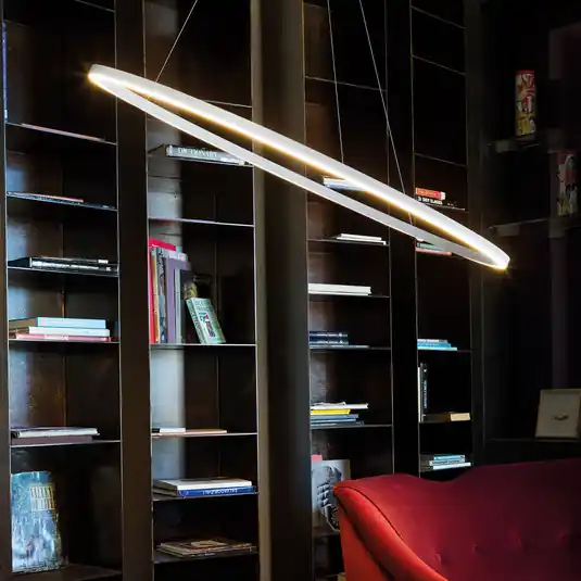 Objednat Nyní Závěsná lampa Nemo Ellisse Minor Dolů 2700K hliník