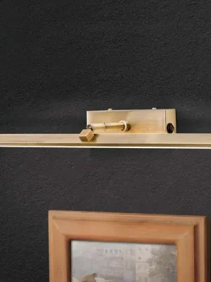 Sezónní Sleva LED světlo nad obraz Suren v mosazi, 50 cm