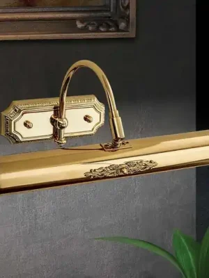 Tovární Cena Pozlacené světlo nad obraz Gustav z mosazi, 40 cm