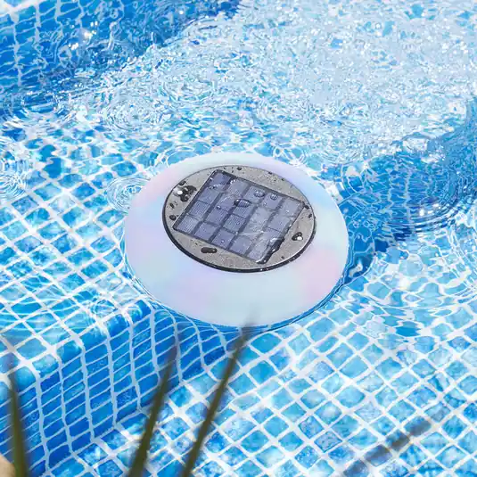 Pool Light solární bazénové světlo teplá bílá Vrácení Zdarma