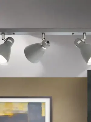Stropní reflektor School, tři zdroje, šedá Přímo Od Výrobce