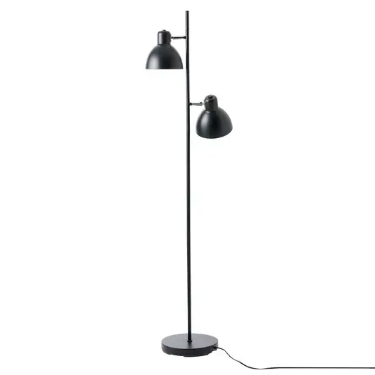 Dyberg Larsen Skagen 2 stojací lampa 2zdroje černá Sleva