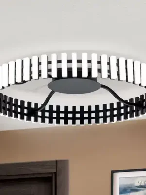 Stropní svítidlo Mansion LED, černobílé Ø 63 cm Nejprodávanější