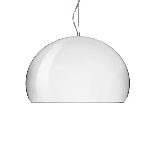 Kartell Small FL/Y LED závěsné světlo, chrom Autentický