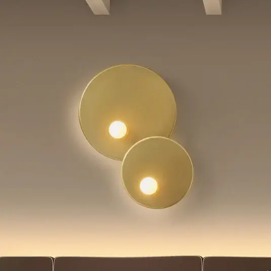 Nejlepší Volba LEDS-C4 Trip nástěnné světlo, 2 zdroje matná zlatá
