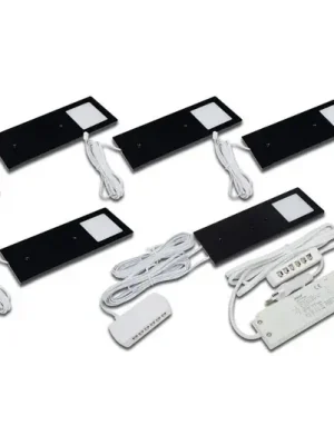 Akční Cena LED podhledové světlo Eco-Pad F 5ks 3000K černá