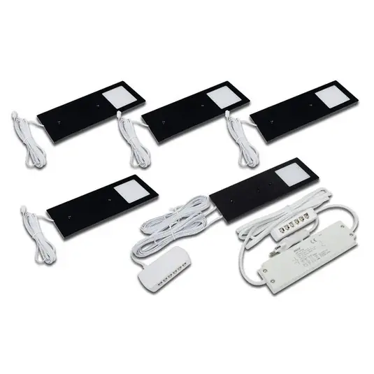 Akční Cena LED podhledové světlo Eco-Pad F 5ks 3000K černá