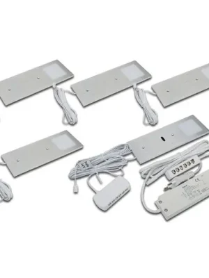 Pouze Dnes LED podhledové světlo Eco-Pad F 5ks 3000K Al