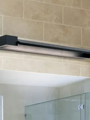 Zrcadlové světlo LED Marilyn v černé barvě, šířka 60 cm Zlevněný