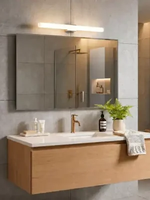 LED osvětlení zrcadla Visagist, držák chrom Autentický