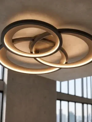 Nízká Cena LED stropní světlo Granada, černá matná/zlatá