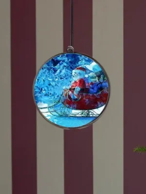 Levný 3D hologram zimní krajina, 64 LED