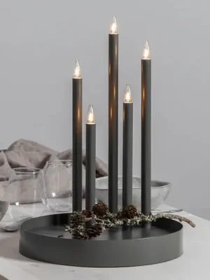 Akční Nabídka Svíčkový lustr Deco, pět zdrojů, šedá