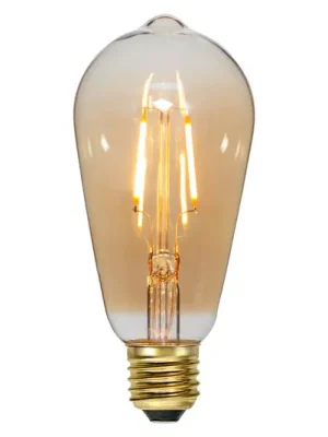 E27 LED žárovka filament 0,75W 2 000K sklo jantar Super Cena