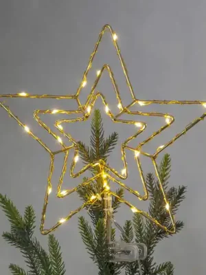 Přímo Od Výrobce LED špička stromu Topsy, 3D hvězda na baterie