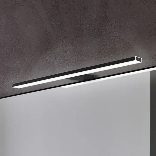 Zrcadlové světlo Esther 2 LED, matně černé, 50 cm Nízká Cena
